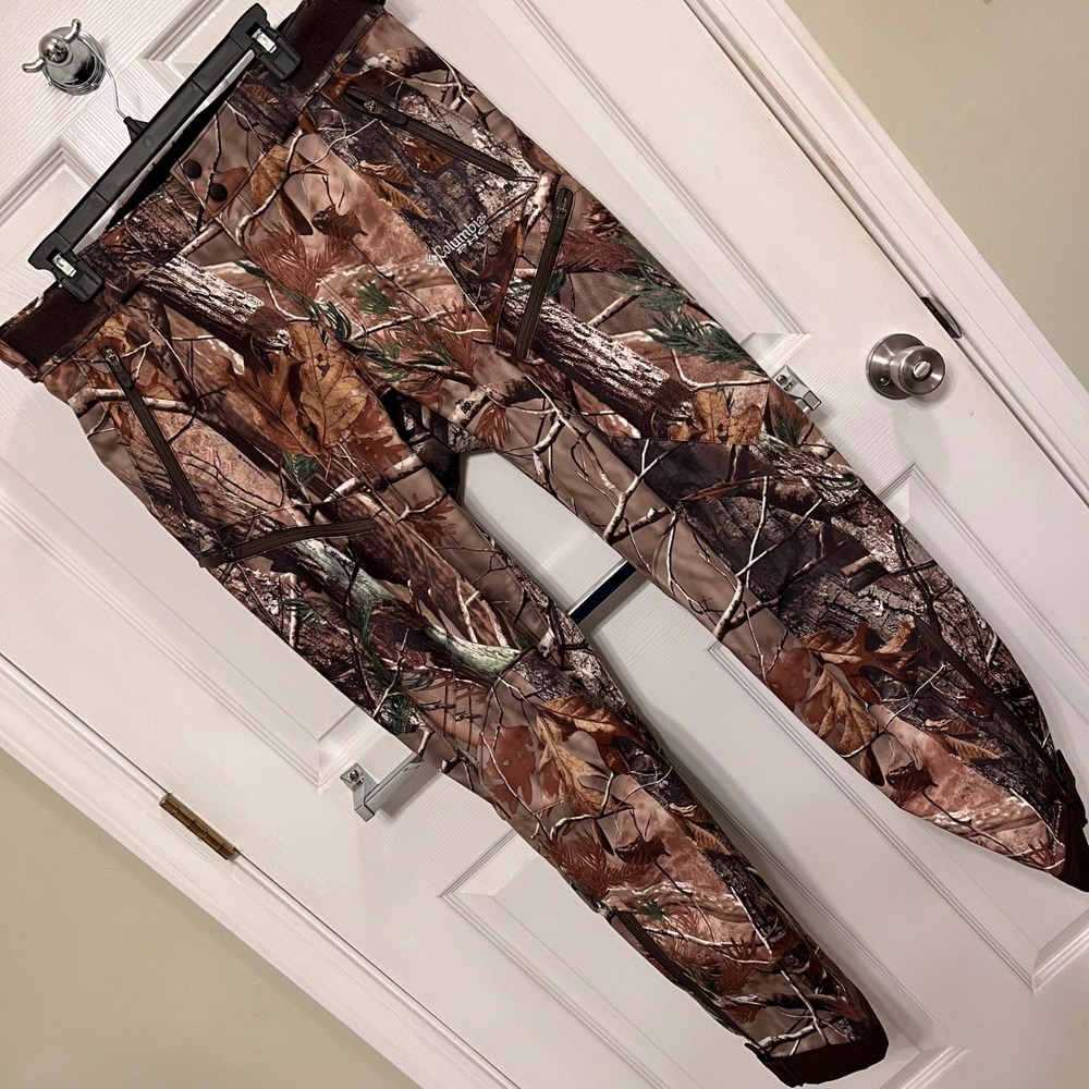 Columbia PHG Realtree AP Camo Omni-Heat Hunting Pants Mens Medium Brown